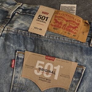 Levi's 501 Original Straight Jeans - Medium Blue